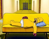 Passed Out Homer Simpson